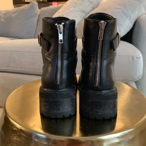 vegan slate lace up boot